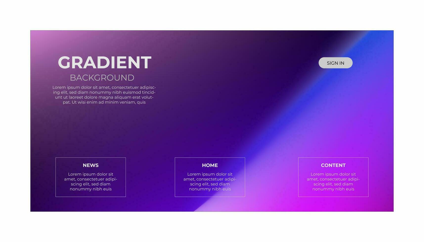 Modern trendy gradient background, colorful abstract liquid 3d shapes. Soft gradient backdrop with place for text. Futuristic design for banner, poster, cover, flyer, presentation, landing page vector