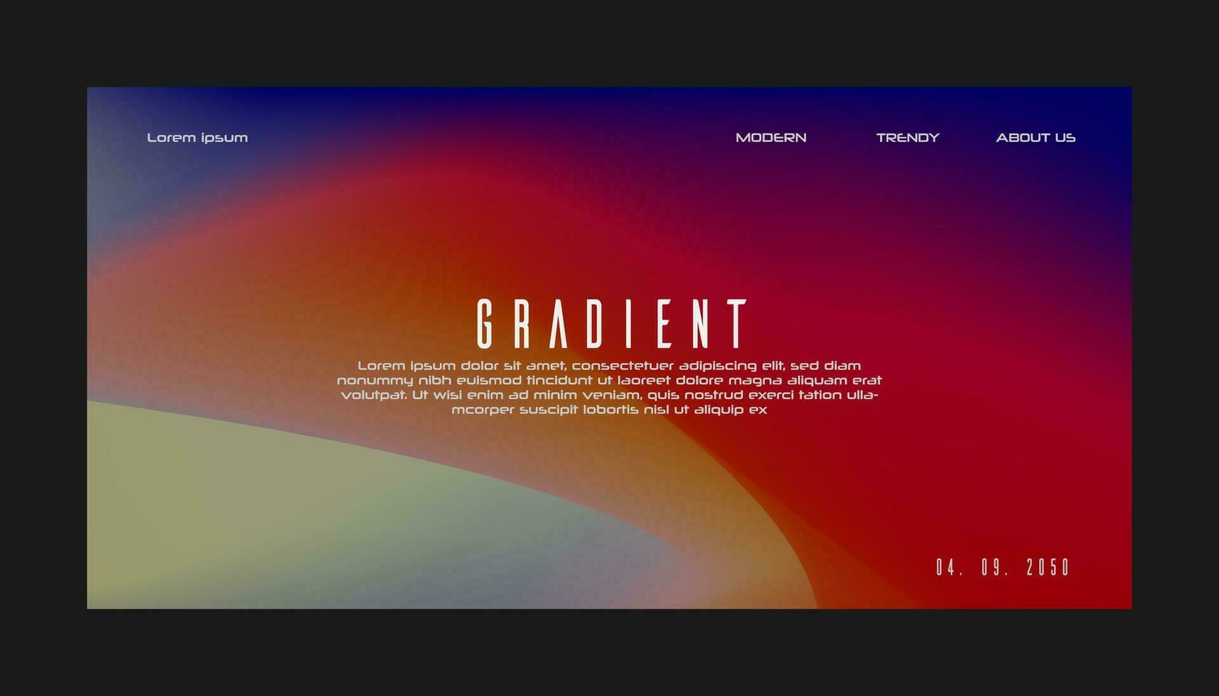 Modern Background Design with Gradient and Grain Texture. Minimalist Gradient Background with geometric shapes for Website design, landing page, wallpaper, banner, poster, flyer, and presentation vector