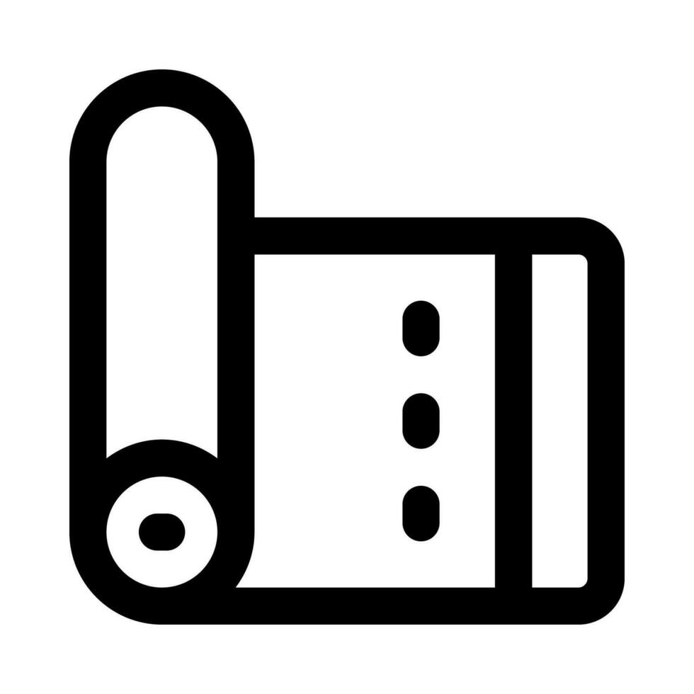 yoga mat icon for your website, mobile, presentation, and logo design. vector