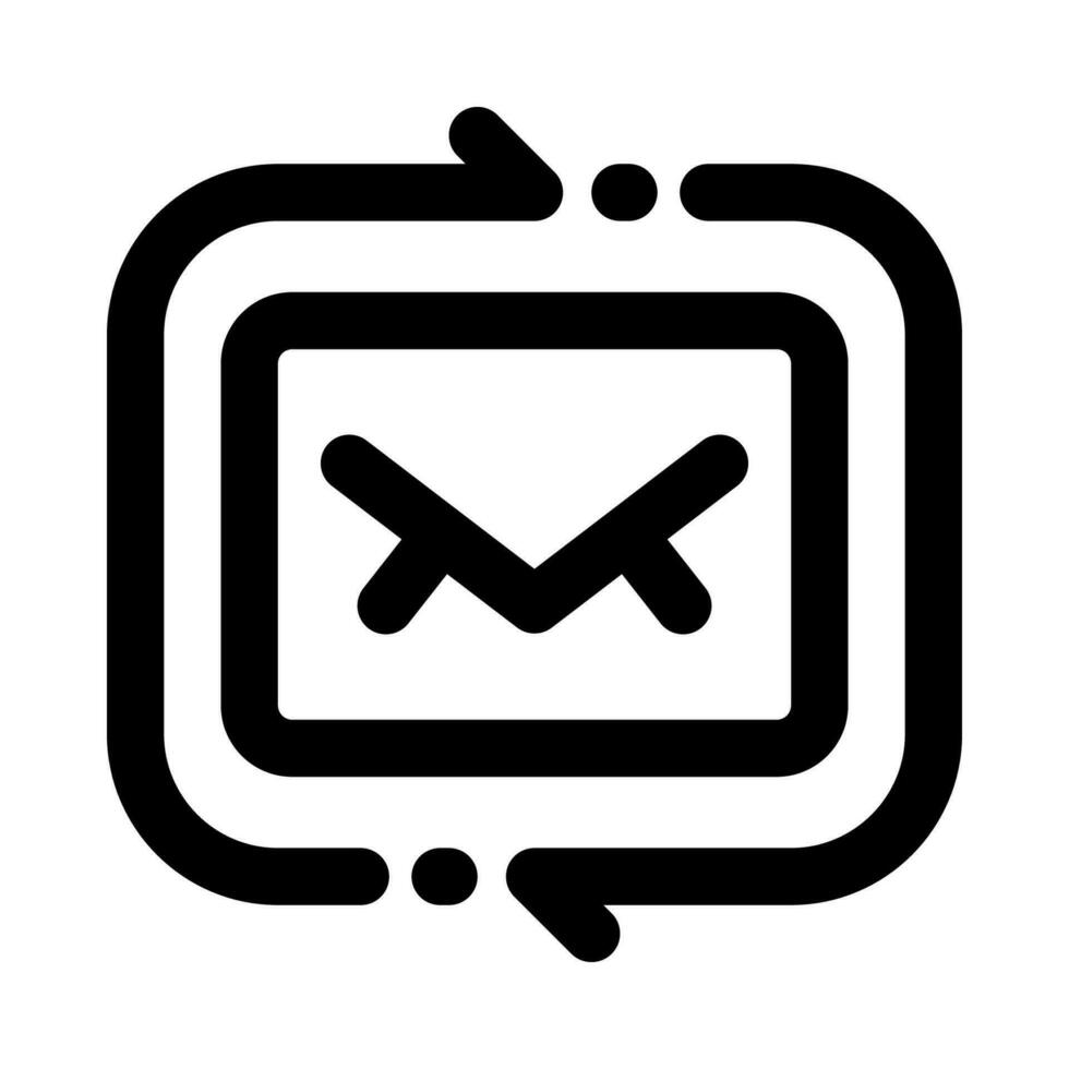 regreso correo electrónico icono para tu sitio web, móvil, presentación, y logo diseño. vector