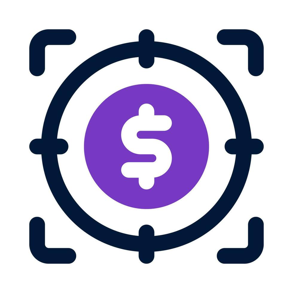 target icon for your website, mobile, presentation, and logo design. vector