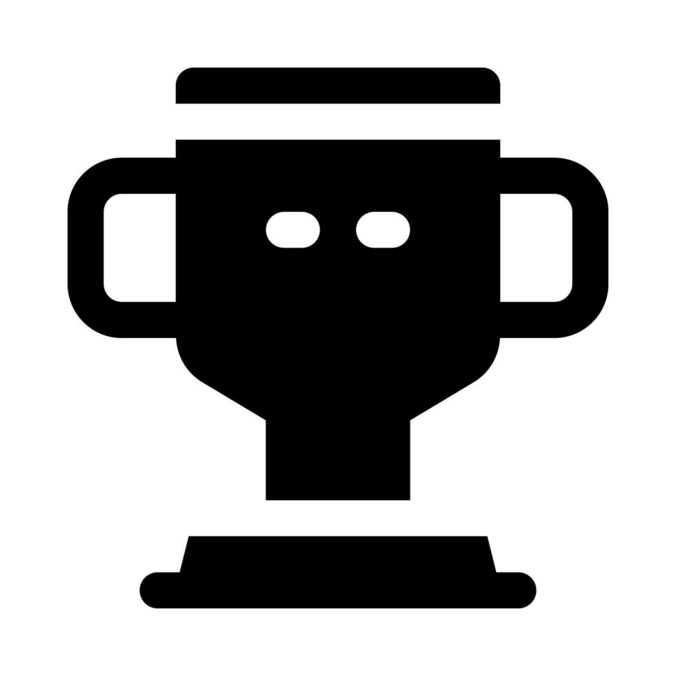 icono de trofeo para su sitio web, móvil, presentación y diseño de logotipo. vector