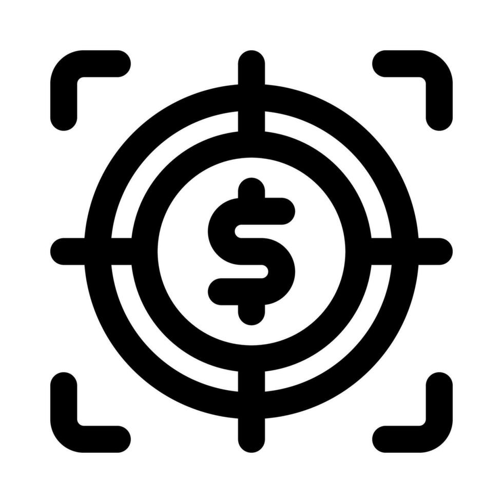 target icon for your website, mobile, presentation, and logo design. vector
