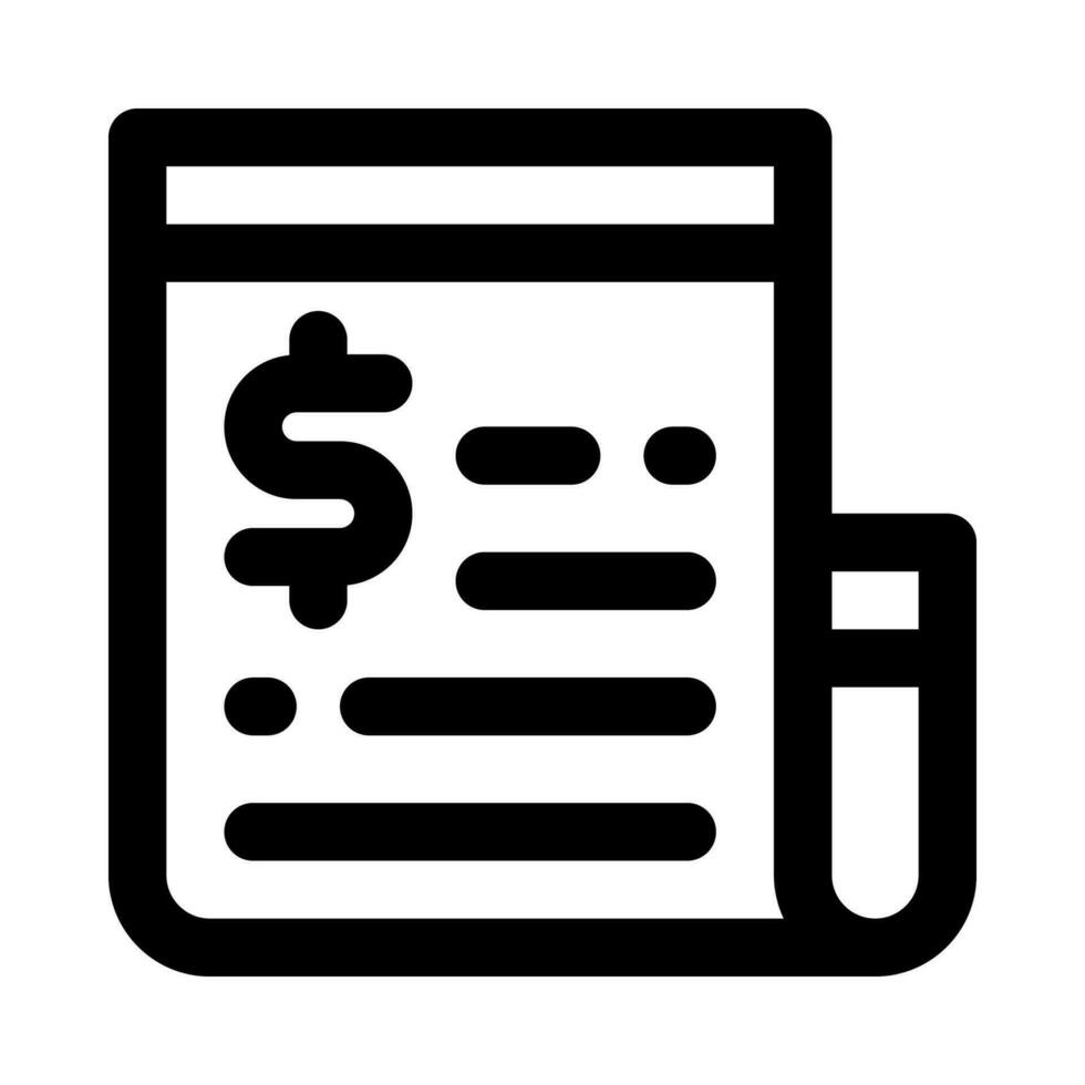 invoice icon for your website, mobile, presentation, and logo design. vector