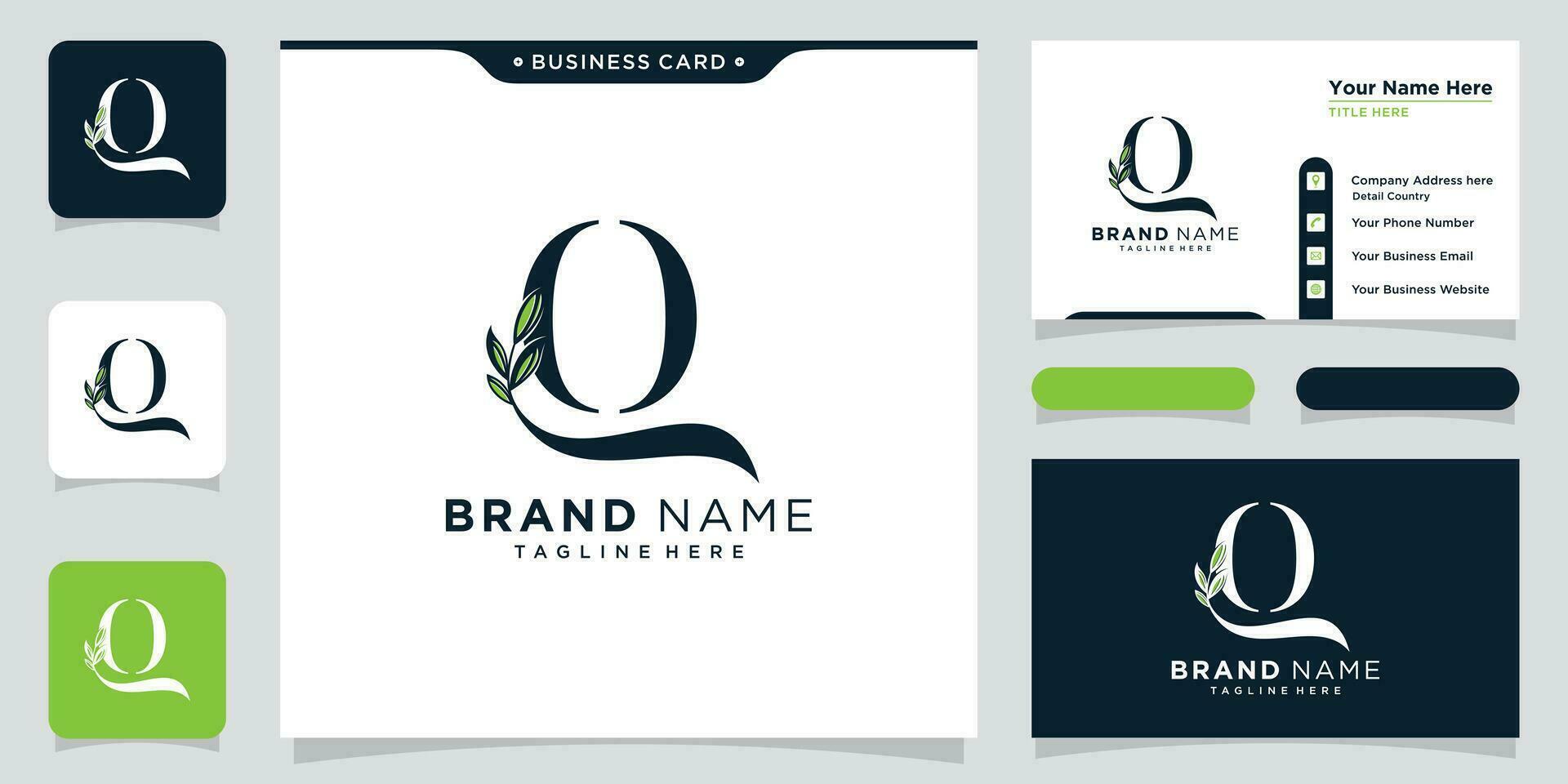 Luxury Initial Q Letter Logo Design Vector Template. Creative Q Letters Monogram and Alphabet icon illustration.