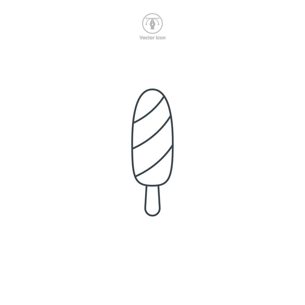 Ice Pop icon symbol vector illustration isolated on white background