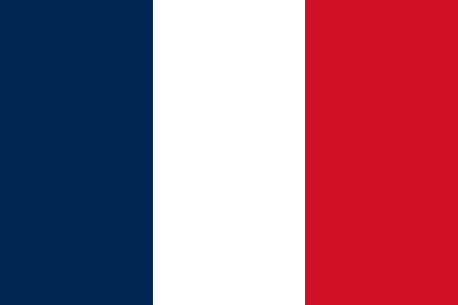 Proudly French - Showcase the tricolor beauty of the French flag through a striking vector illustration. Celebrate the spirit of France with this vibrant graphic