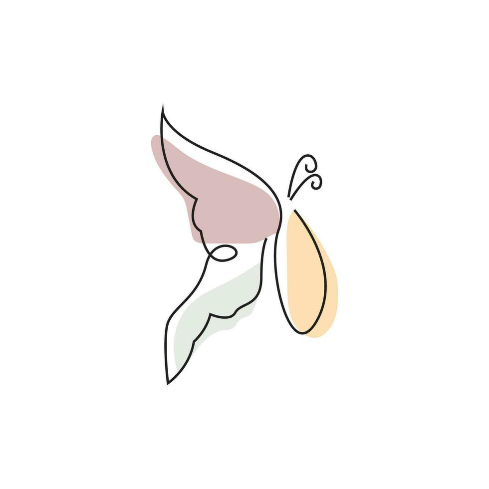 Butterfly Logo, Animal Design With Beautiful Wings, Decorative Animals, Product Brands vector