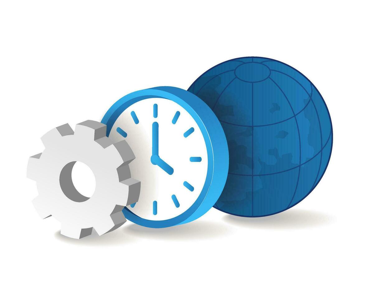 The world rules the time of life vector
