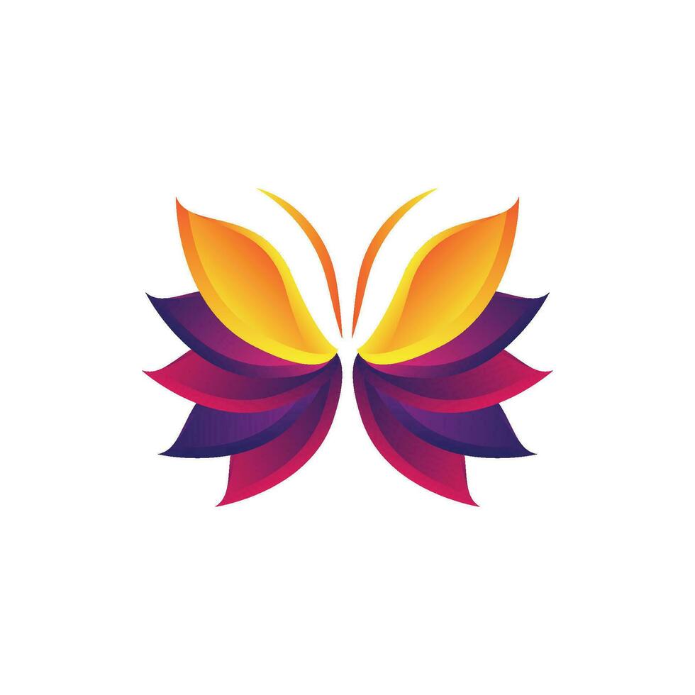 Butterfly Logo, Animal Design With Beautiful Wings, Decorative Animals, Product Brands vector