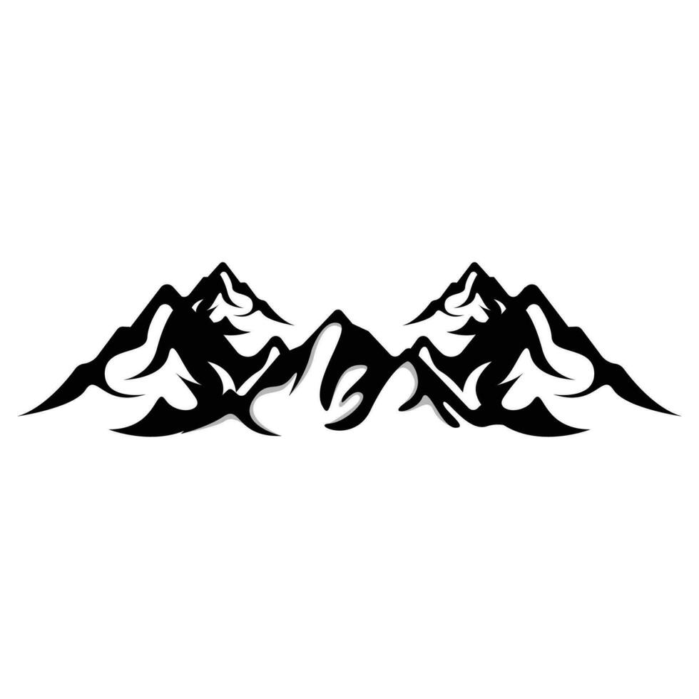 Mountain Logo, Nature Landscape View Design, Climbers And Adventure, Template Illustration vector