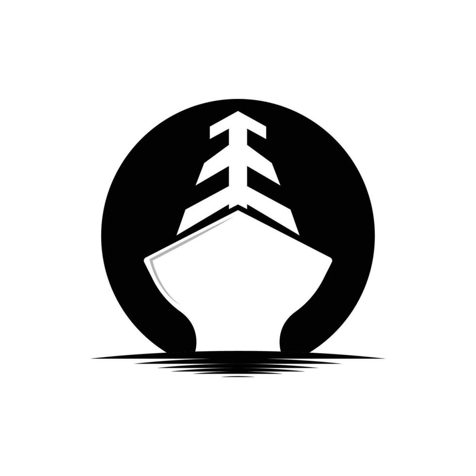 Cargo Ship Logo Design, Ocean Transportation Vector, And Cruise Ship, Cargo, Logistics, Sailing School, Speedboat vector
