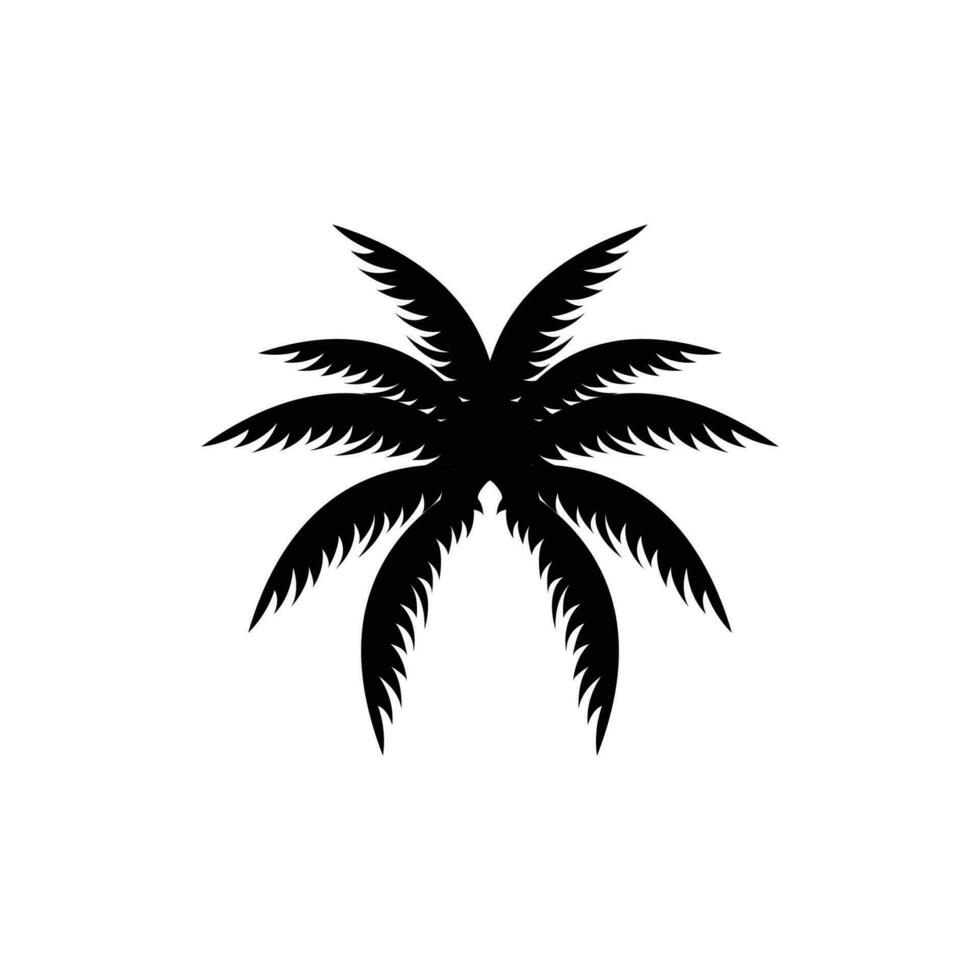 Coconut Tree Logo Design, Beach Plant Vector, Palm Tree Summer, Illustration Template vector