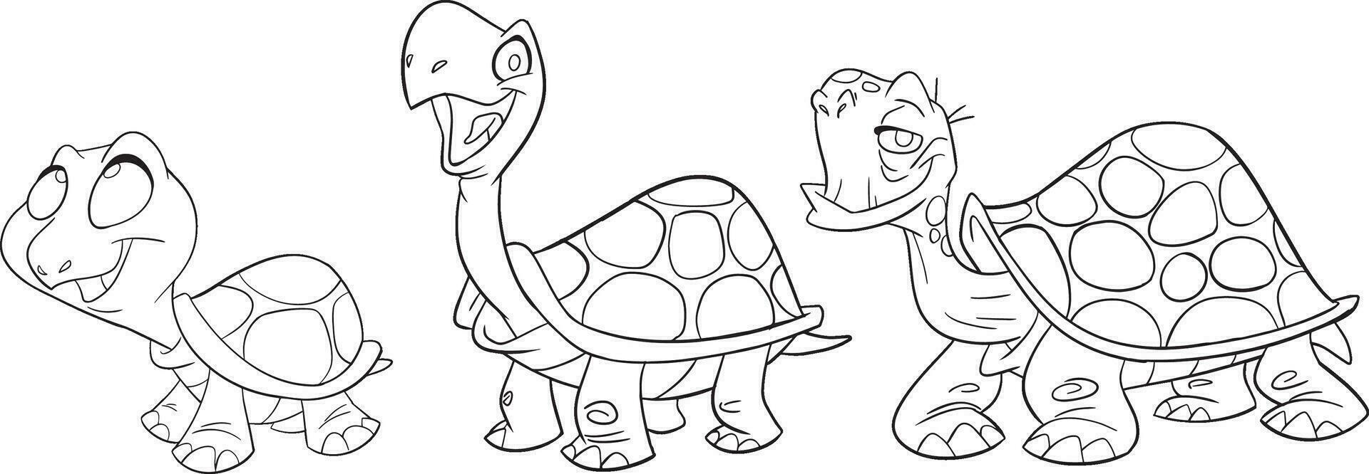 Sea animals group coloring page. Sea fish, octopus, dolphin, shark, whale, turtle and crab. Doodle-style. Outline vector illustration for coloring book. Vector leaf icon