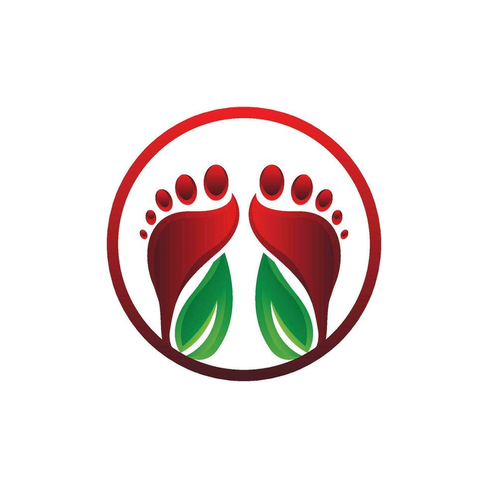 Foot Care Logo Design Health Illustration Woman Pedicure Salon Vector