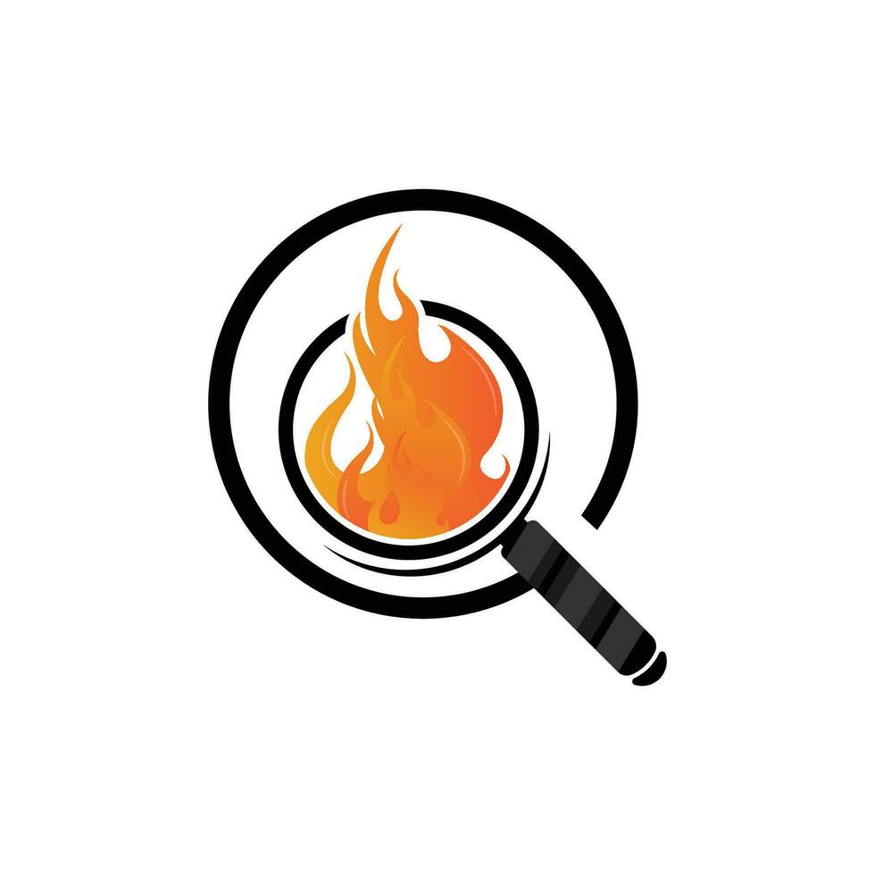 Search Logo, Object Magnifier Design, Detective Tool Vector, Template Illustration Symbol vector