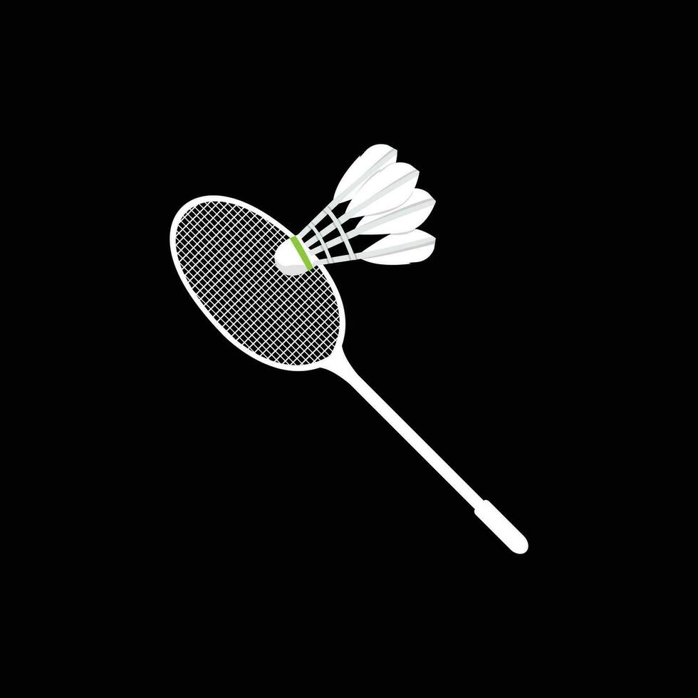 Badminton Logo Design, Sports Vector, Shuttlecock Logo, Badminton Tournament, Simple Minimalist Badge vector