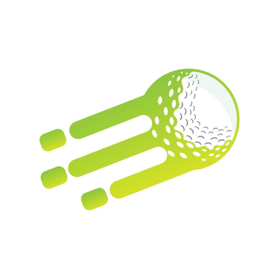 Golf Logo Design, Design Vector Golf Ball And Golf Club Tournament, Illustration Template