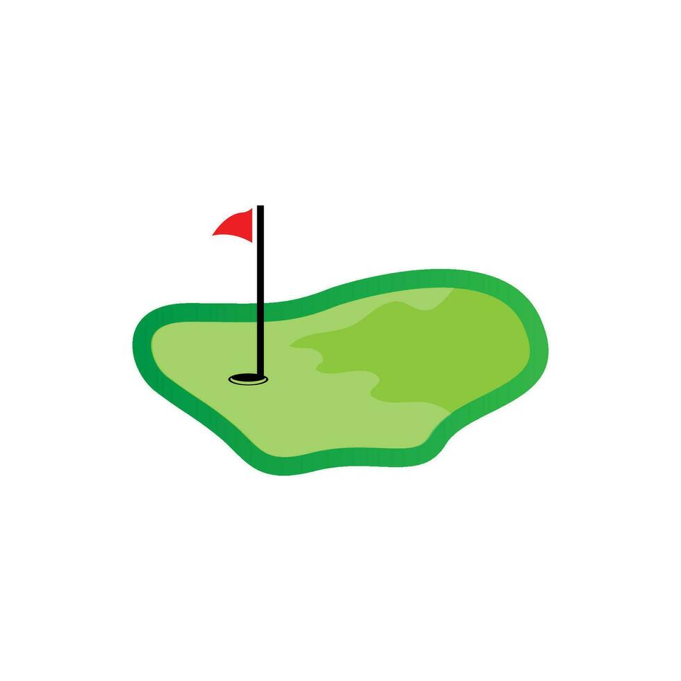 Golf Logo Design, Design Vector Golf Ball And Golf Club Tournament, Illustration Template
