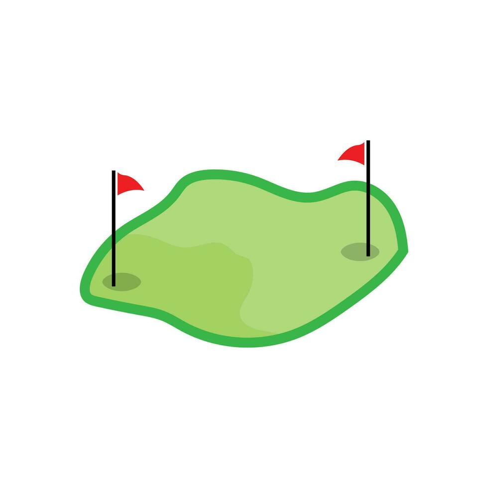 Golf Logo Design, Design Vector Golf Ball And Golf Club Tournament, Illustration Template