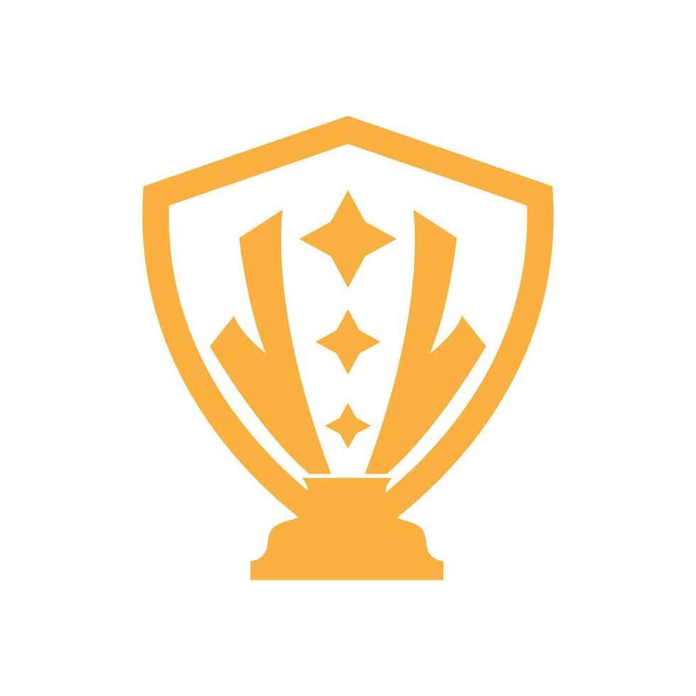 Trophy Logo, Winning Vector For Sports Tournament, Creative And Unique Illustration