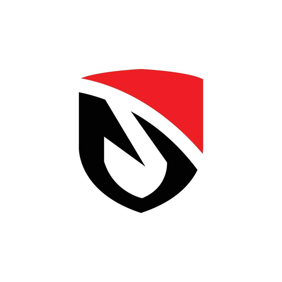 logotipo de escudo, vector de seguridad de protección antivirus, diseño de escudo de logotipo de juego simple