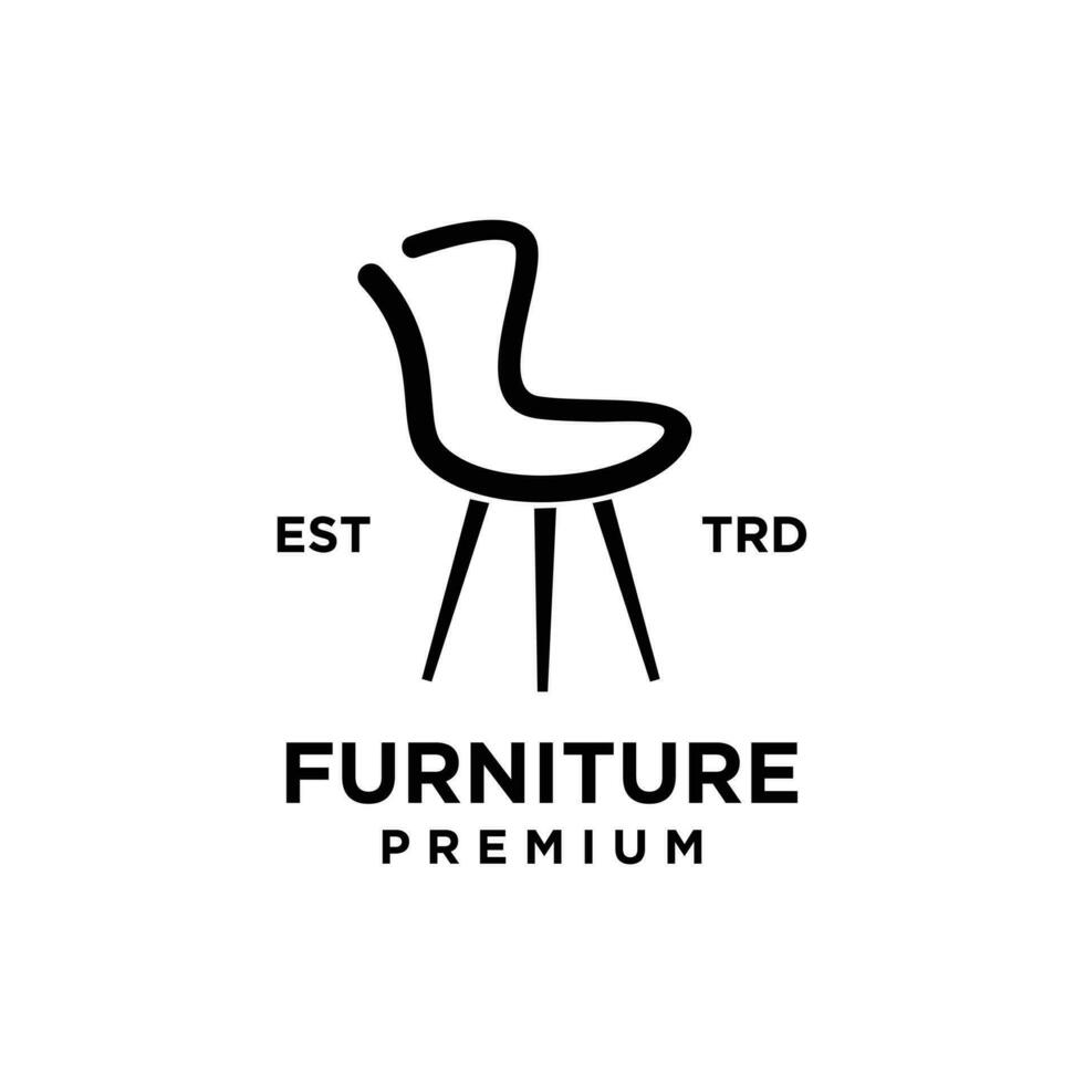 Furniture logo icon design illustration vector