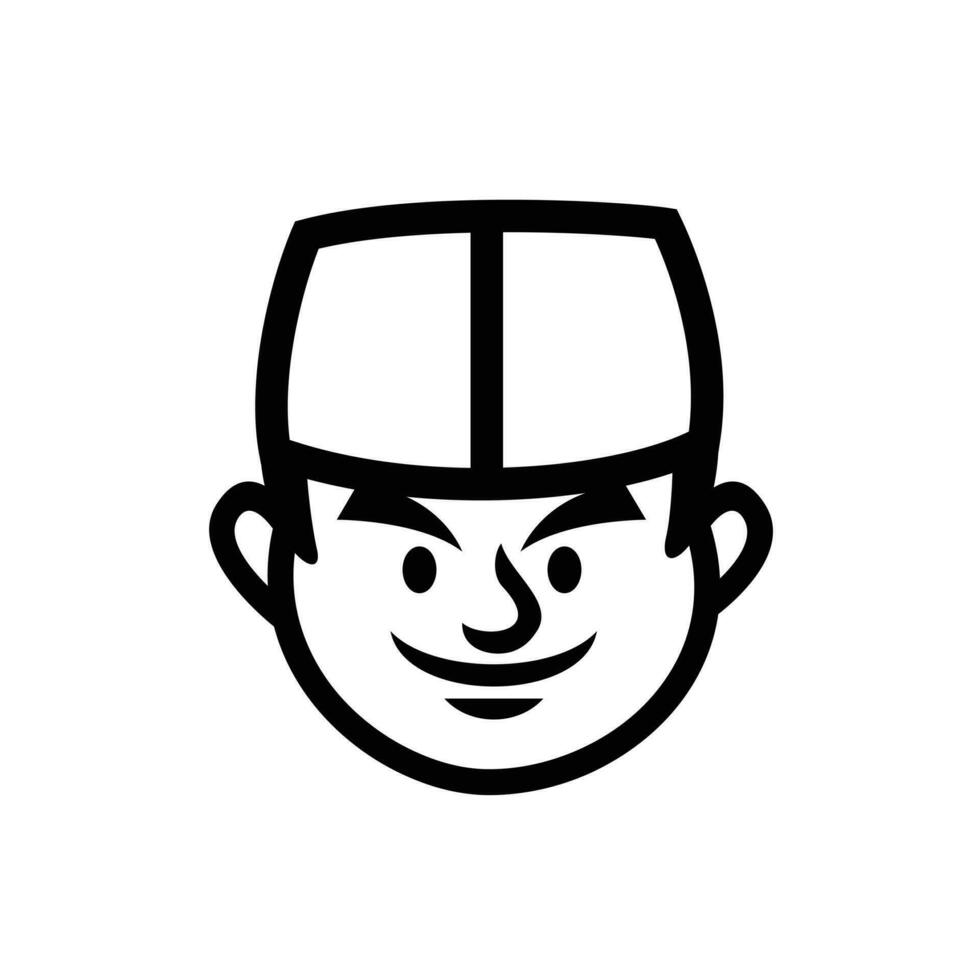 cocinero Japón restaurante mascota logo icono diseño vector