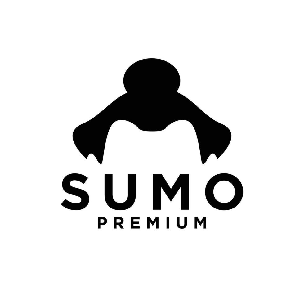 sumo mascota logo icono diseño ilustración vector