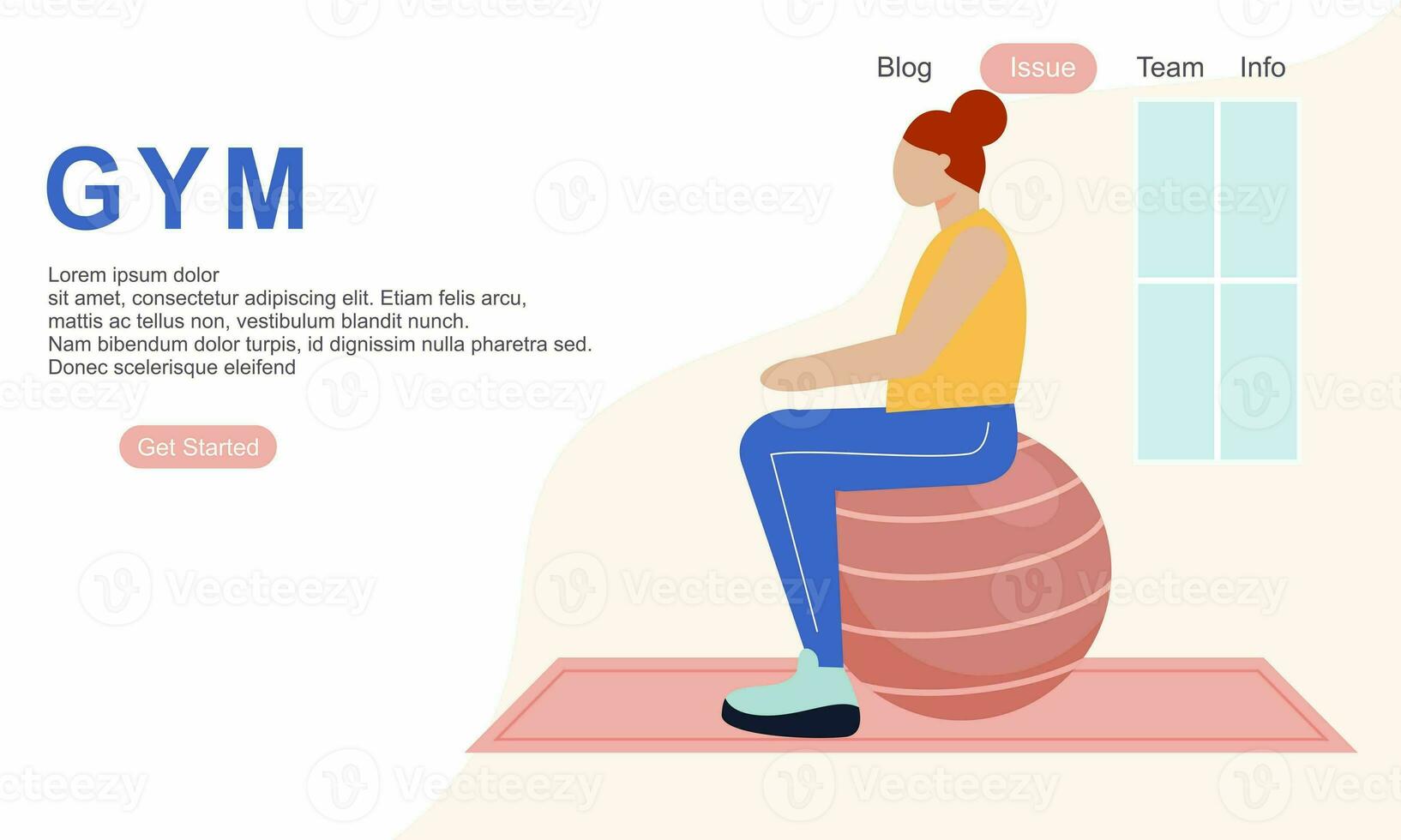 People athletes doing exercises  training at gym illustration photo