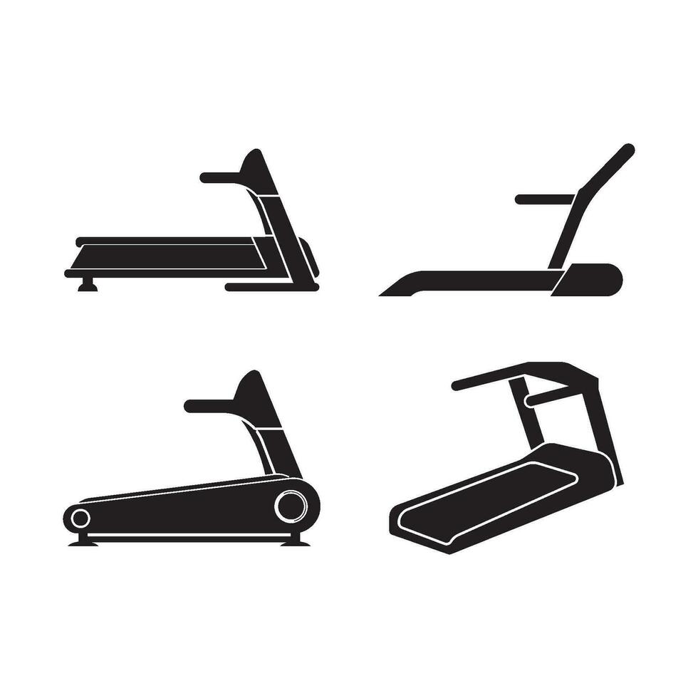 Treadmill machine vector icon illustration design
