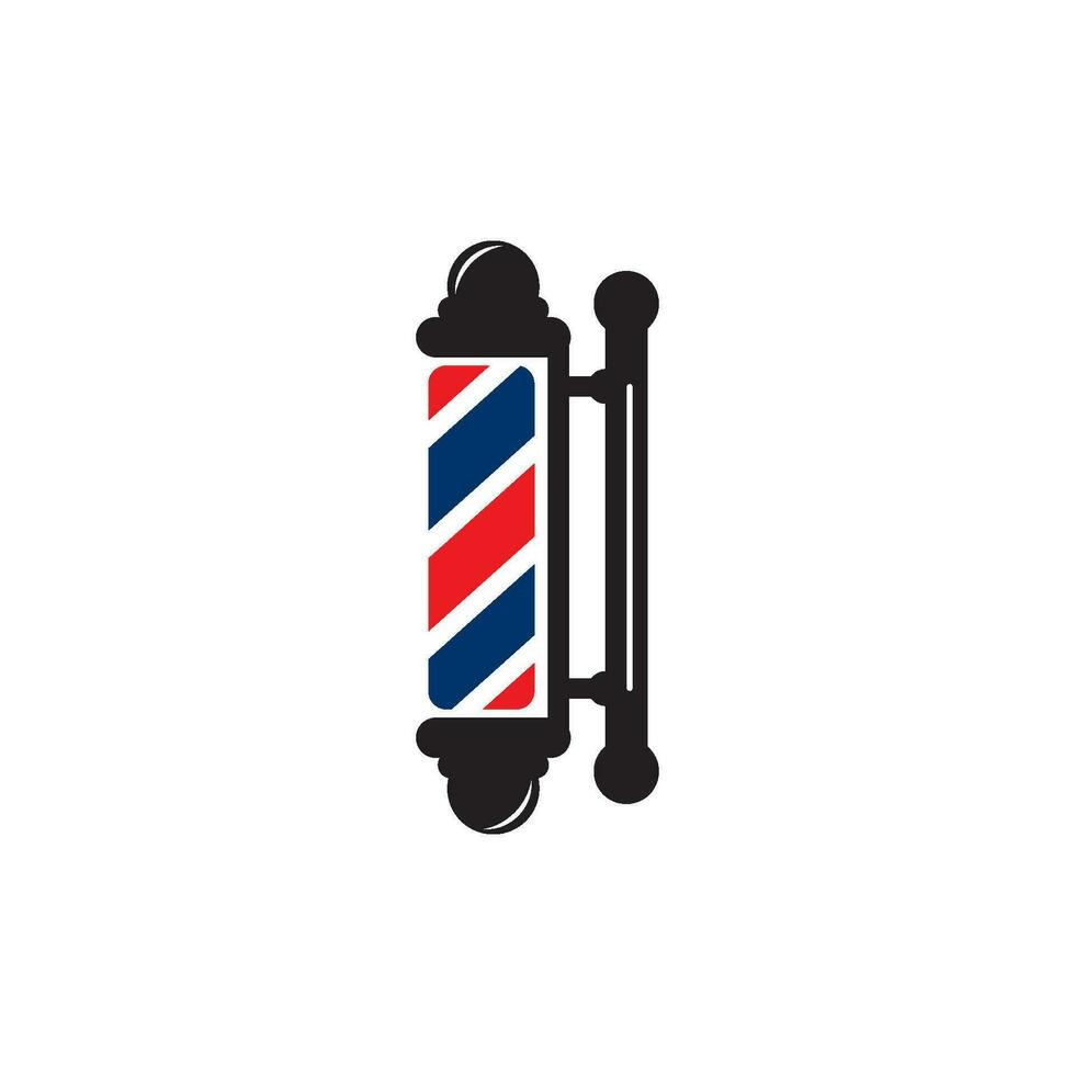 Barbero logo icono, ilustración diseño modelo vector. vector