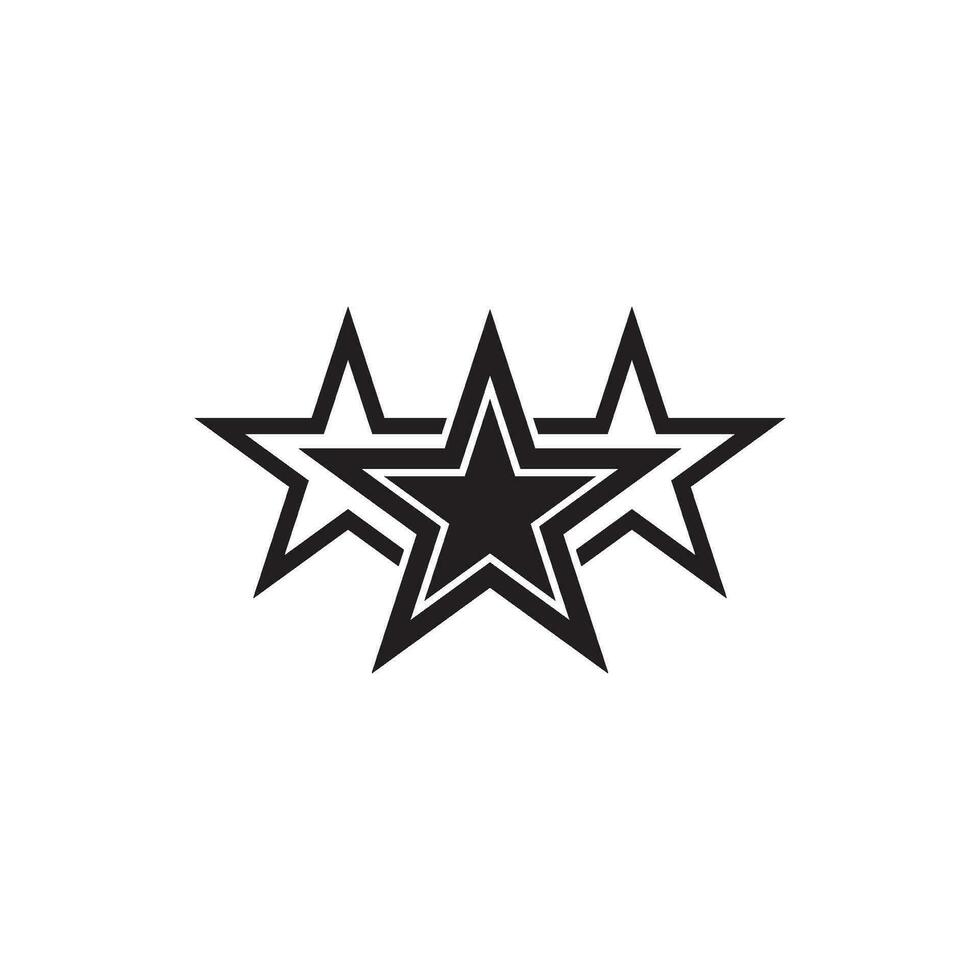 Star logo icon ,illustration design template vector. vector