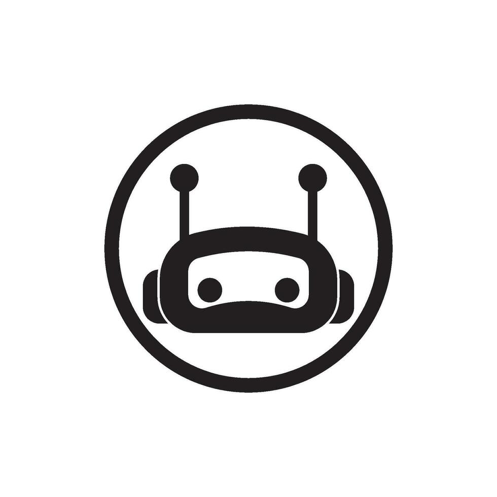 Robot icon logo symbol,illustration design template. vector