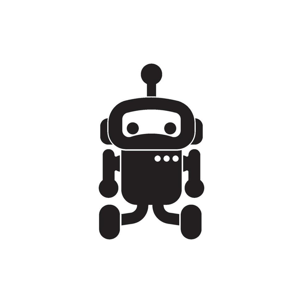 Robot icon logo symbol,illustration design template. vector