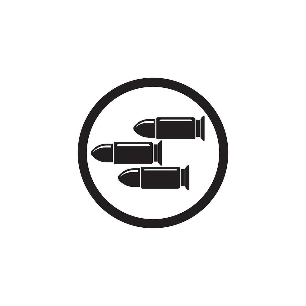 Bullet icon logo,illustration design template vector. vector