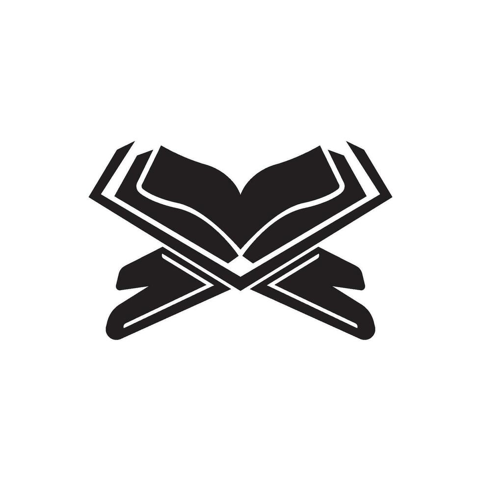 Islamic book icon logo symbol,illustration design template. vector