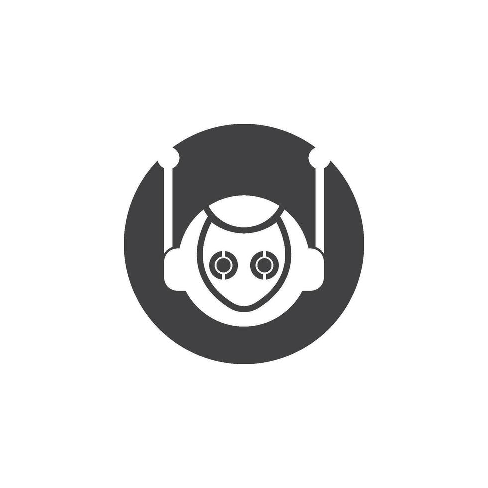 Robot icon logo symbol,illustration design template. vector