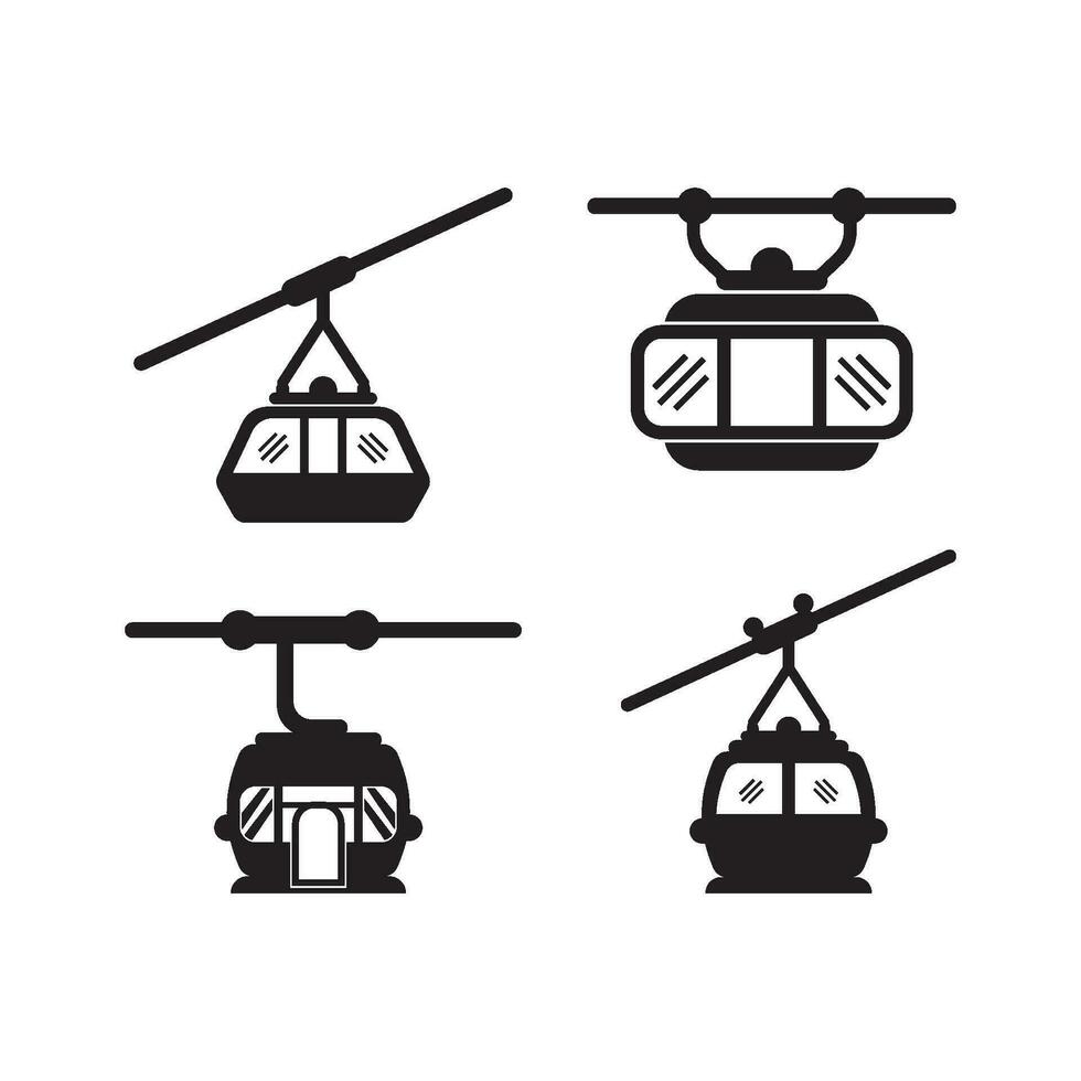 Cable car icon vector illustration template design.