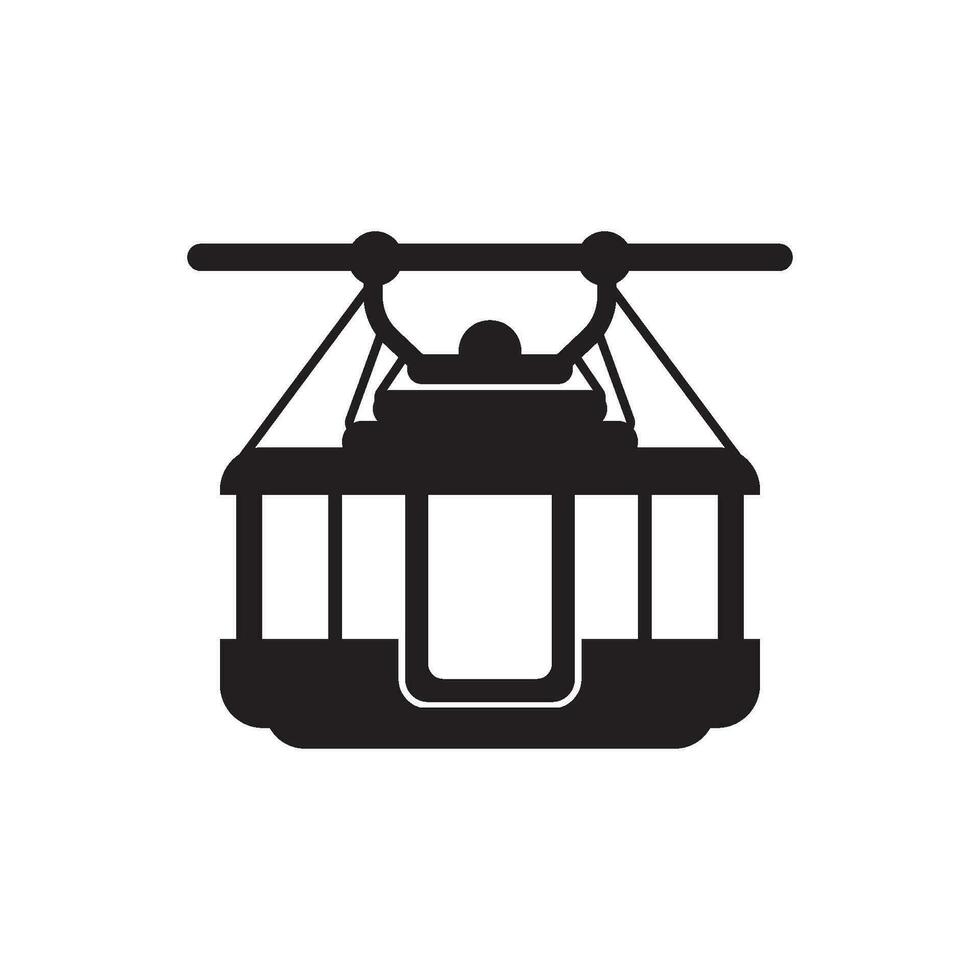 Cable car icon vector illustration template design.
