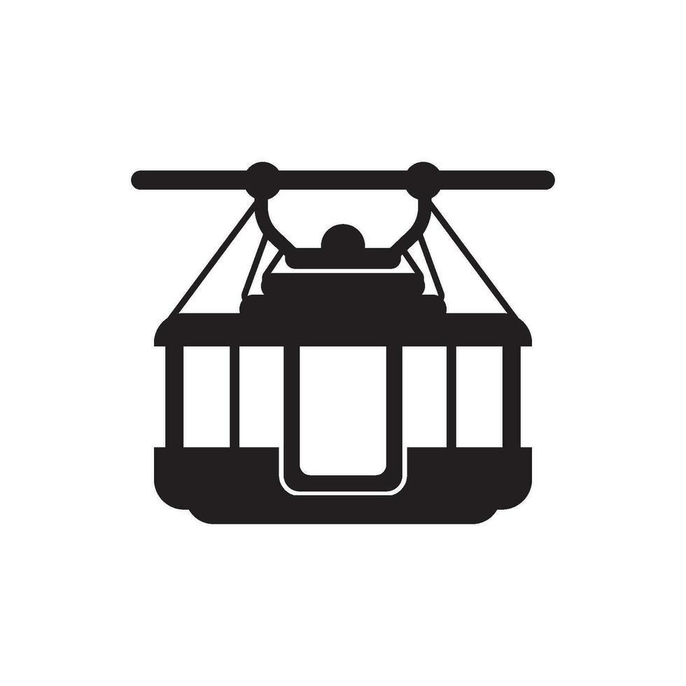 Cable car icon vector illustration template design.