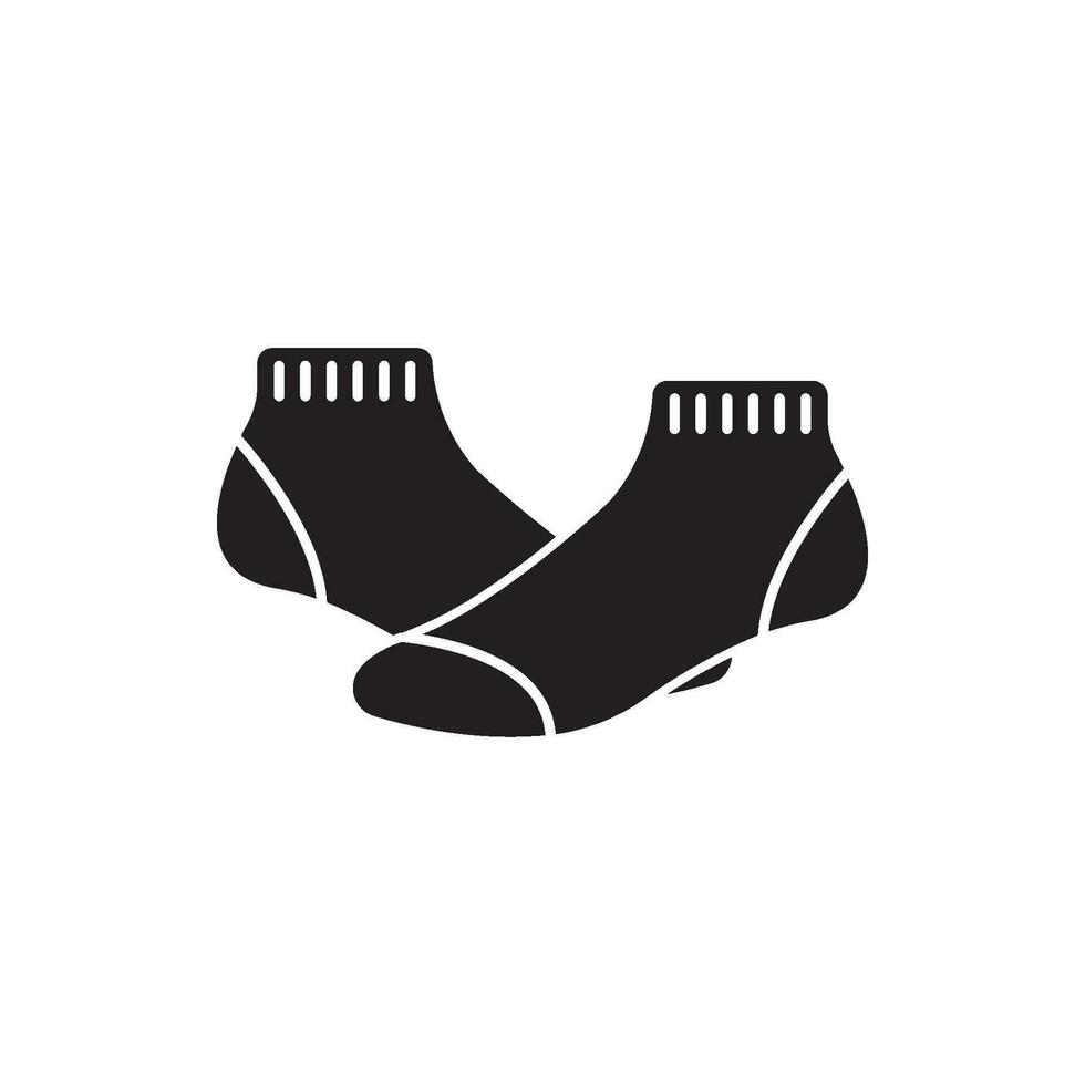 calcetín icono logo vector ilustración diseño modelo.