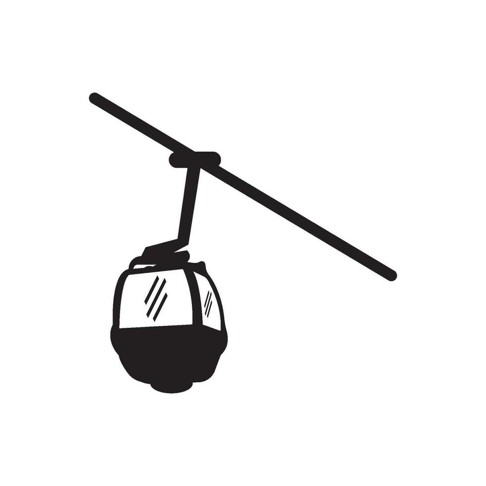 Cable car icon vector illustration template design.