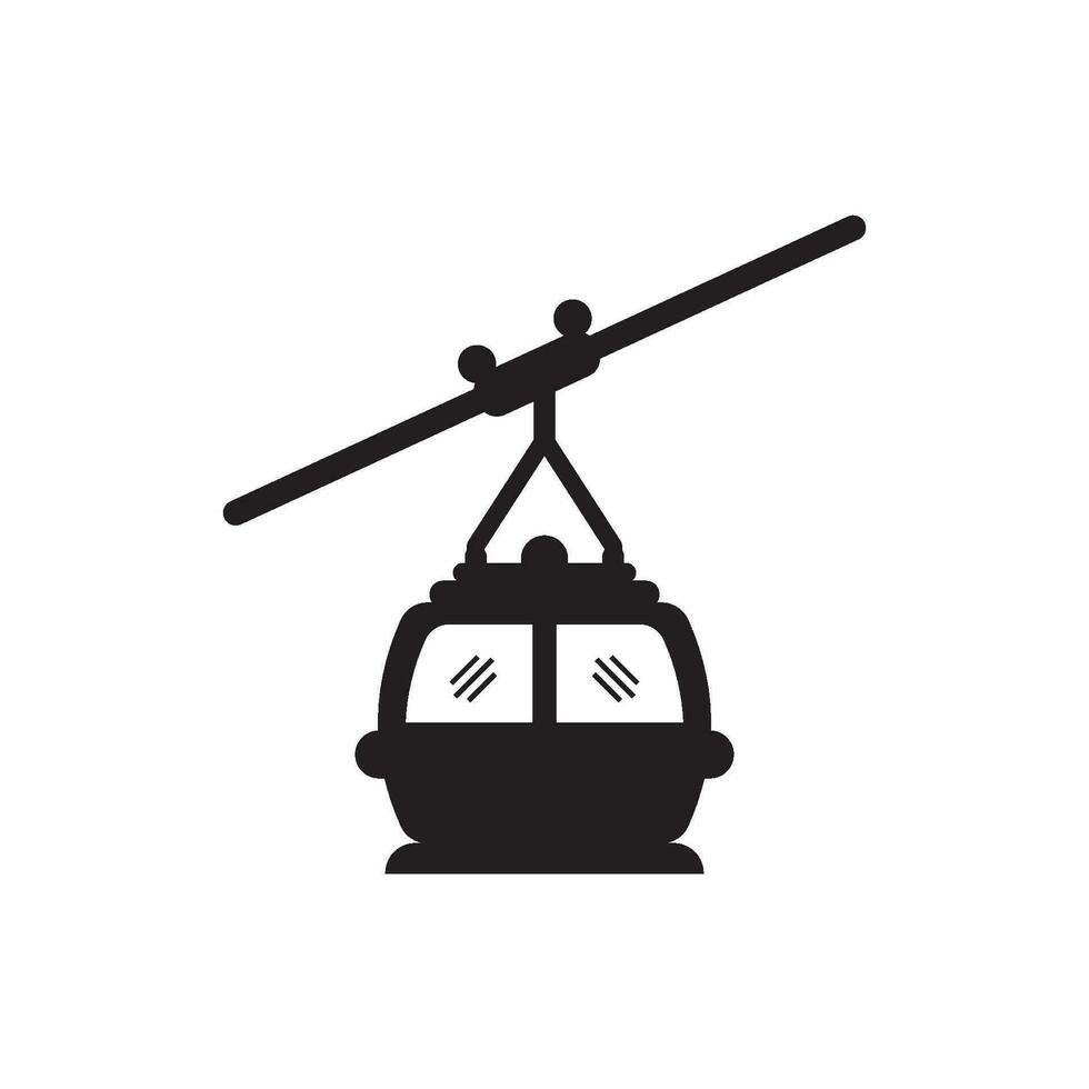 Cable car icon vector illustration template design.