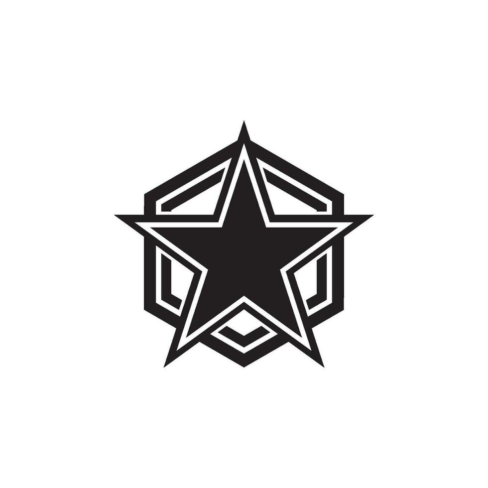 estrella logo icono ,ilustración diseño modelo vector. vector