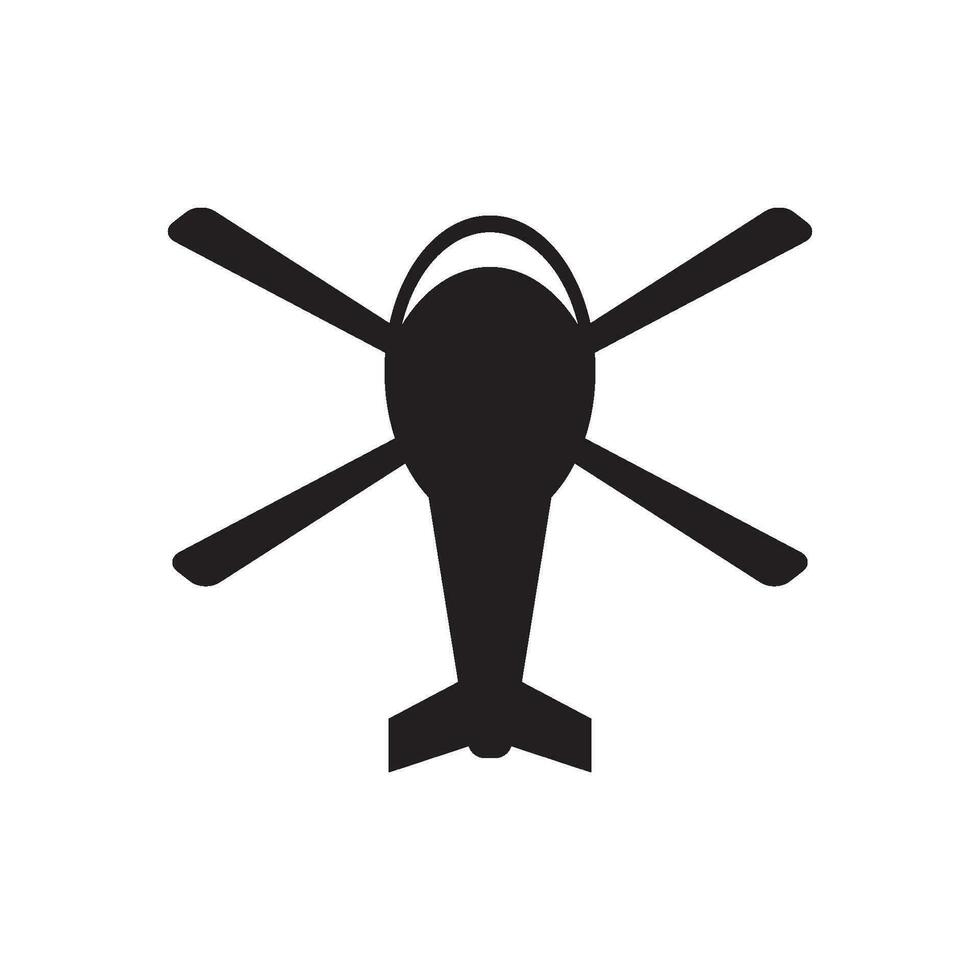 Helicopter icon logo vector illustration template design.