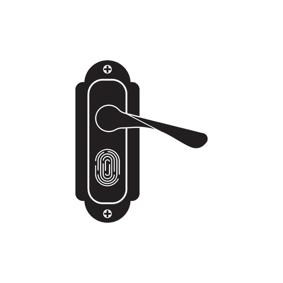 Door handle icon logo,vector design illustration template. vector