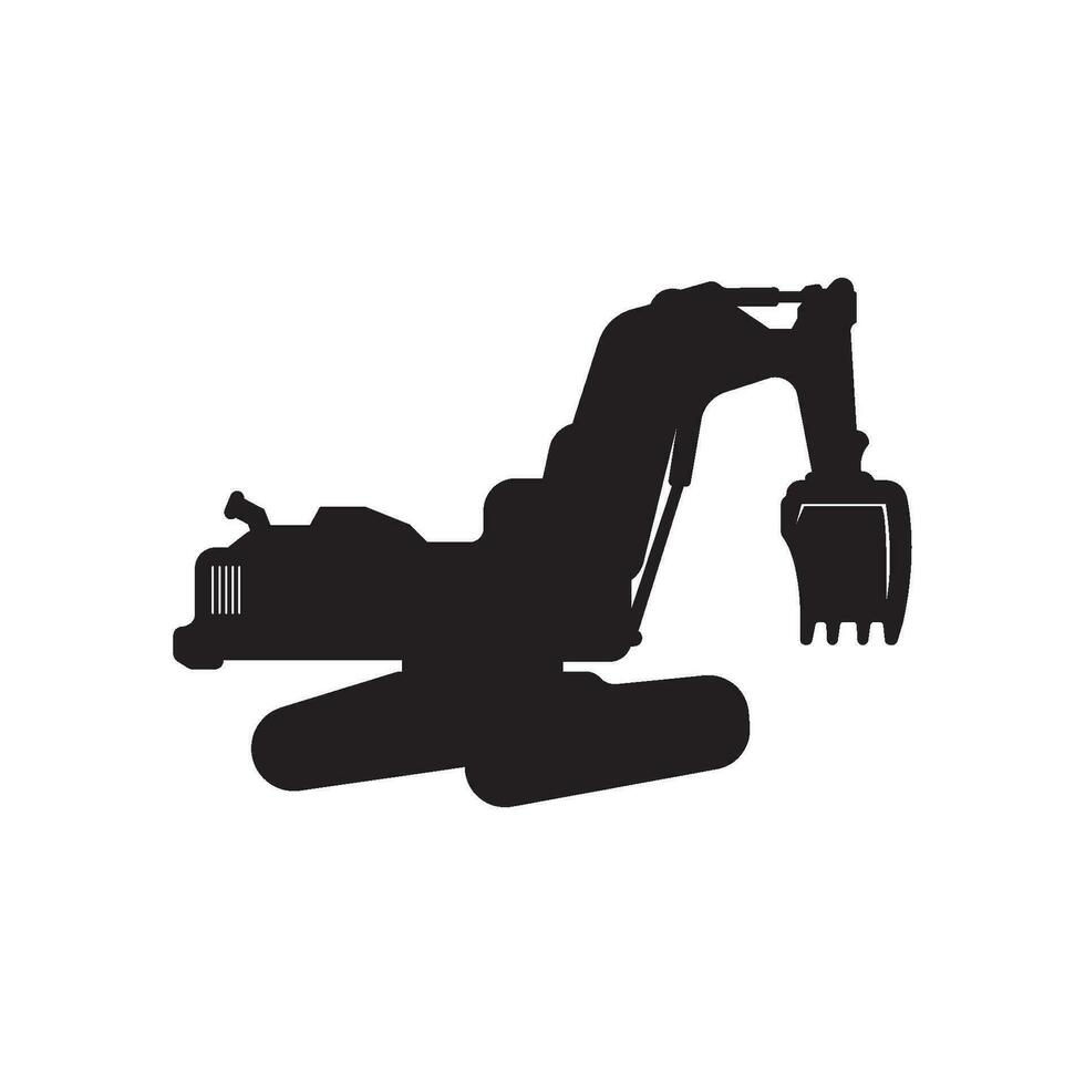 Excavator icon logo vector illustration template design.