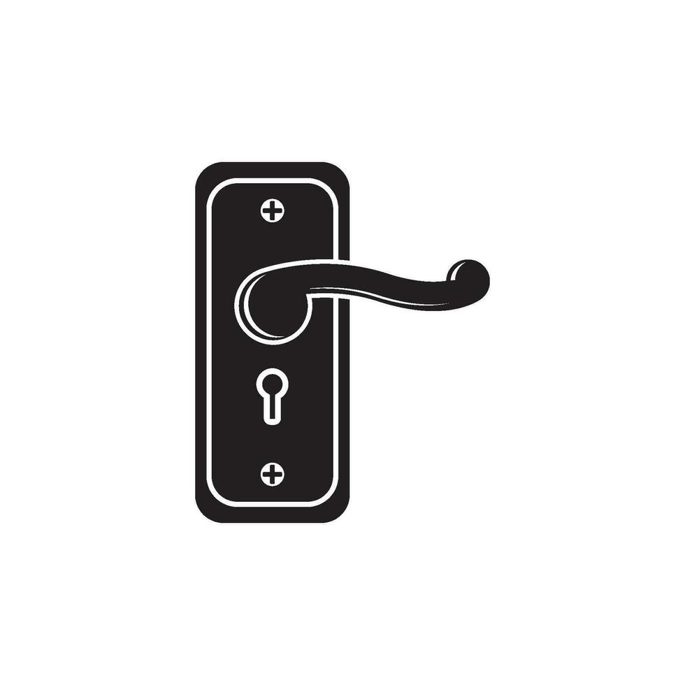 Door handle icon logo,vector design illustration template. vector