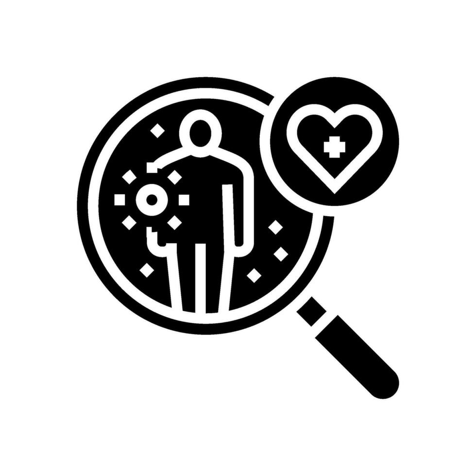 immunology research biomedical glyph icon vector illustration